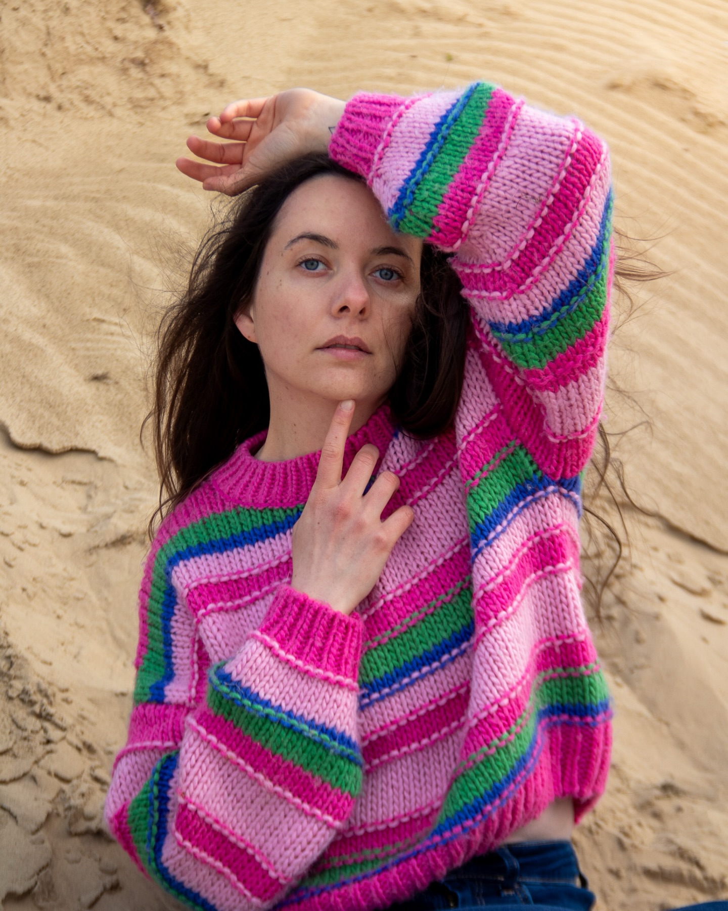 Self-portrait — in the dunes